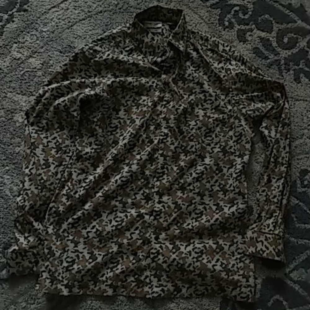 Men's camouflage dress shirt